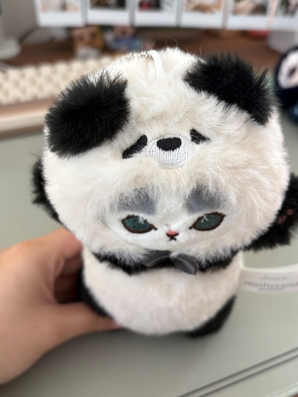 Mofusand - Panda Costume Plushie Keychain - Picture 2 of 6
